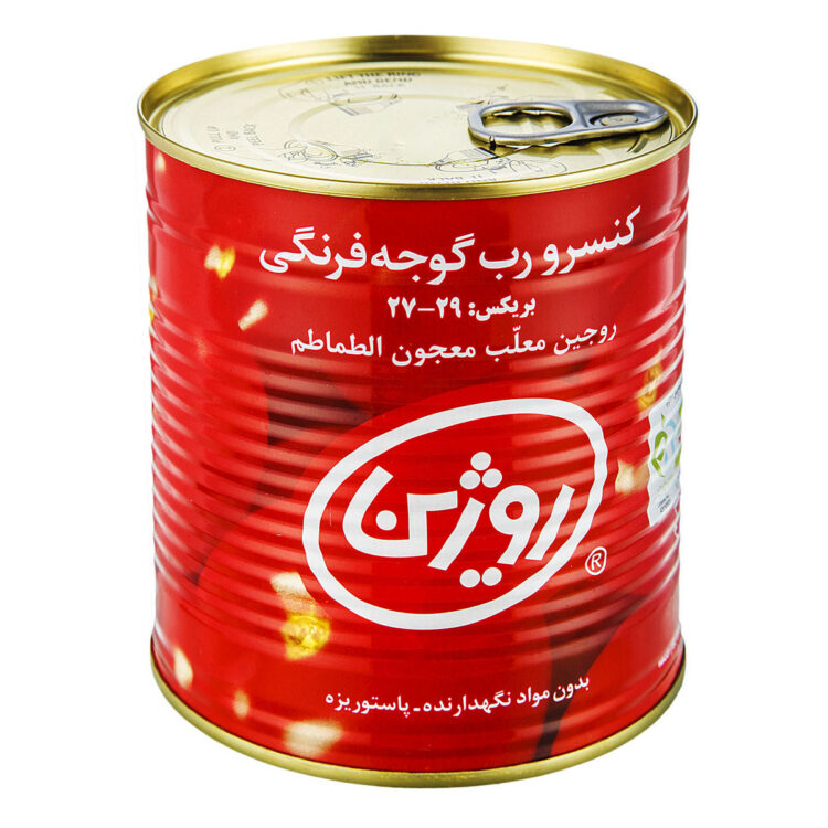 روژین رب قوطی کلیدار 800گرمی روژین تاک